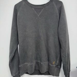 Birdwell Beach Britches Crew Neck Sweatshirt Gray Heavyweight USA Made medium